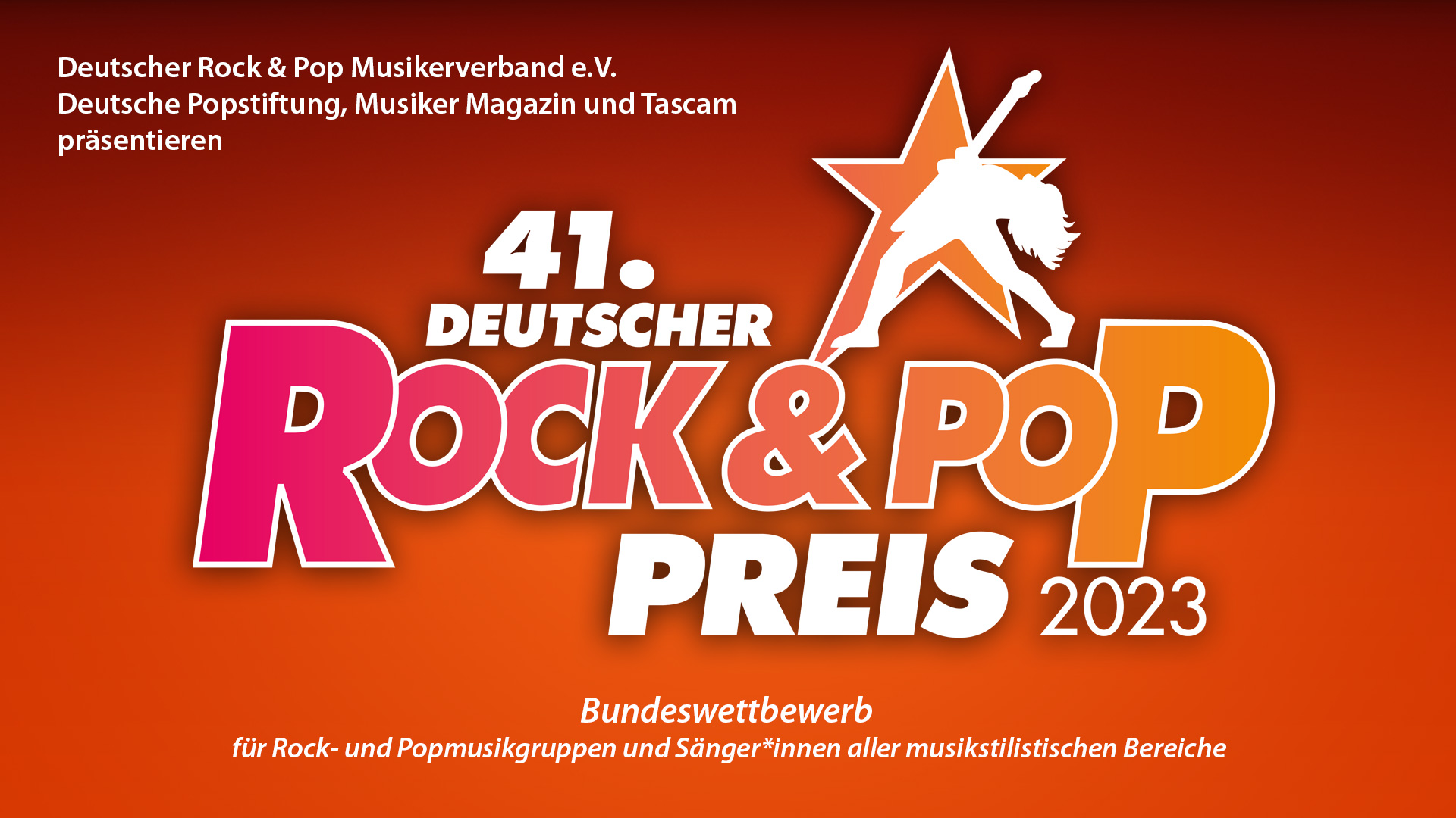 41. Deutscher Rock und Pop Preis 2023
